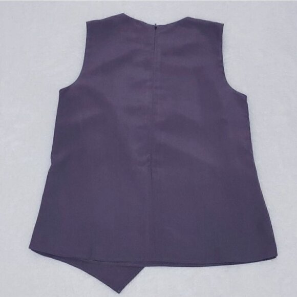 NWT CLUB MONACO Drape front sleeveless blouse - Picture 3 of 9